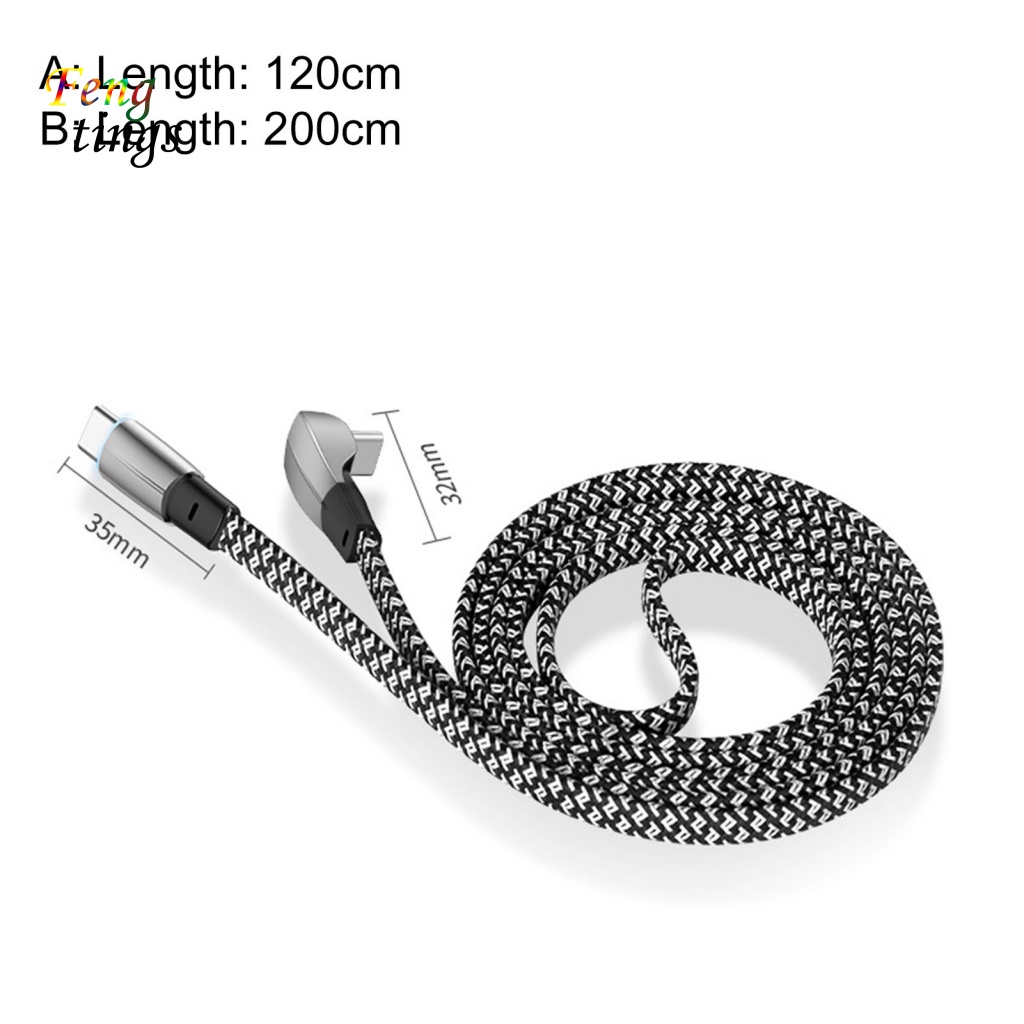 Dây Cáp Sạc Nhanh Truyền Dữ Liệu Dạng Dây Bện Phản Quang Cho Điện Thoại Di Động