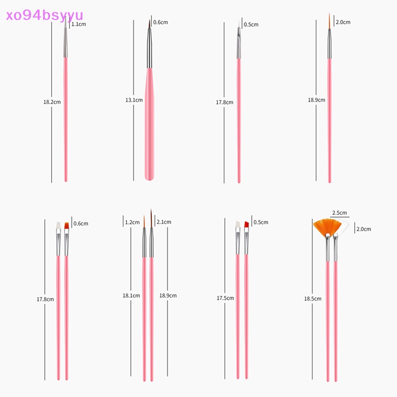 Set 15 Cọ Vẽ Trang Trí Móng Tay Nghệ Thuật xo94bsyyu