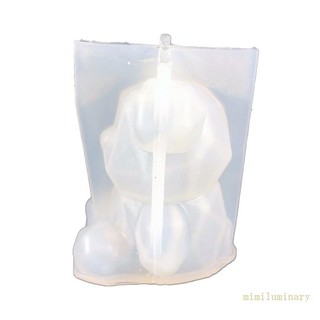 Khuôn silicone làm nến hình gấu nhỏ 3d diy