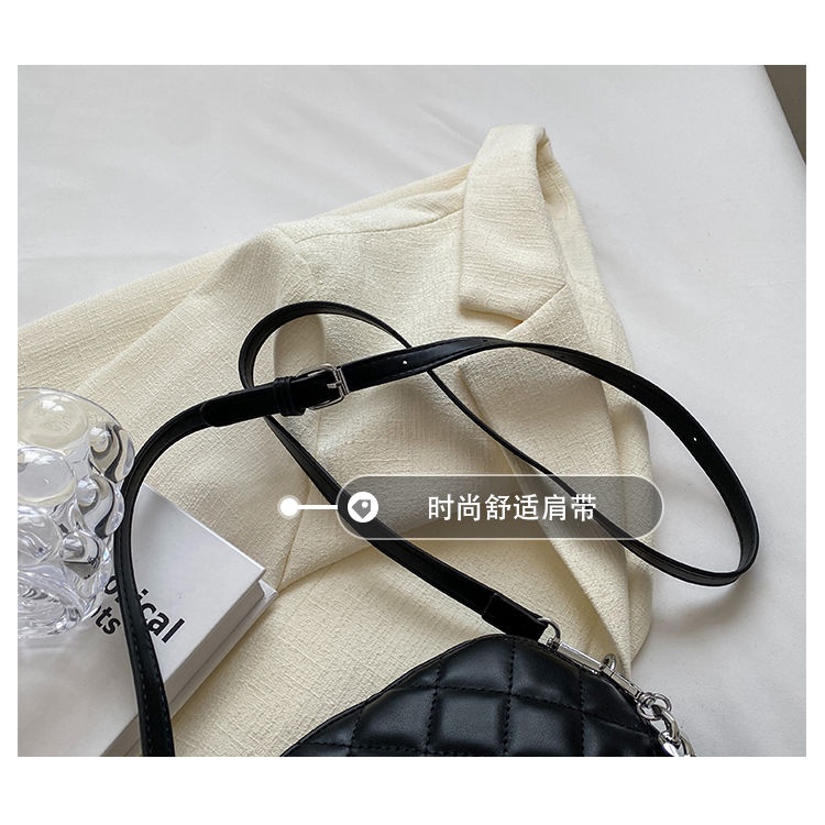 Túi Xách Đeo Vai Chanel Hình Vuông Cỡ Nhỏ Phối Dây Đeo Sợi Xích Thời Trang Xuân Hè Cho Nữ