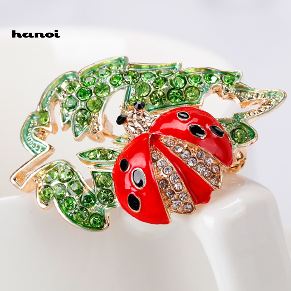 Ghim Cài Áo Hình Bọ Rùa Đính Đá Thời Trang Cho Nữ