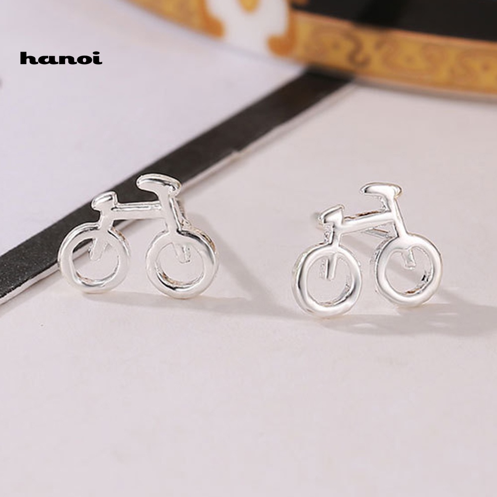 Bông Tai Hình Chiếc Xe Đạp Mini Dễ Thương Cho Nữ