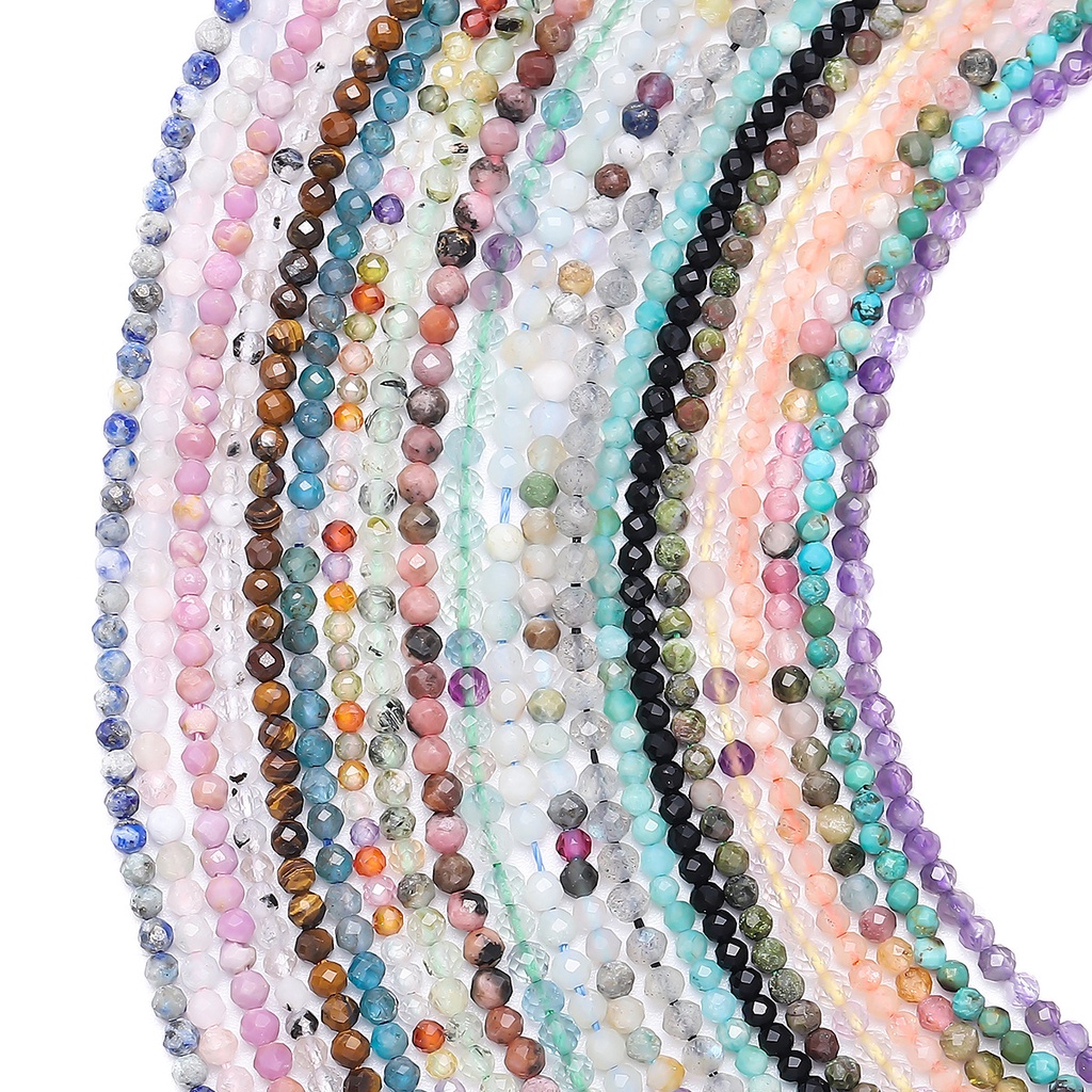 Chuỗi Hạt Pha Lê Tự Nhiên 3mm Dùng Làm Trang Sức Thủ Công