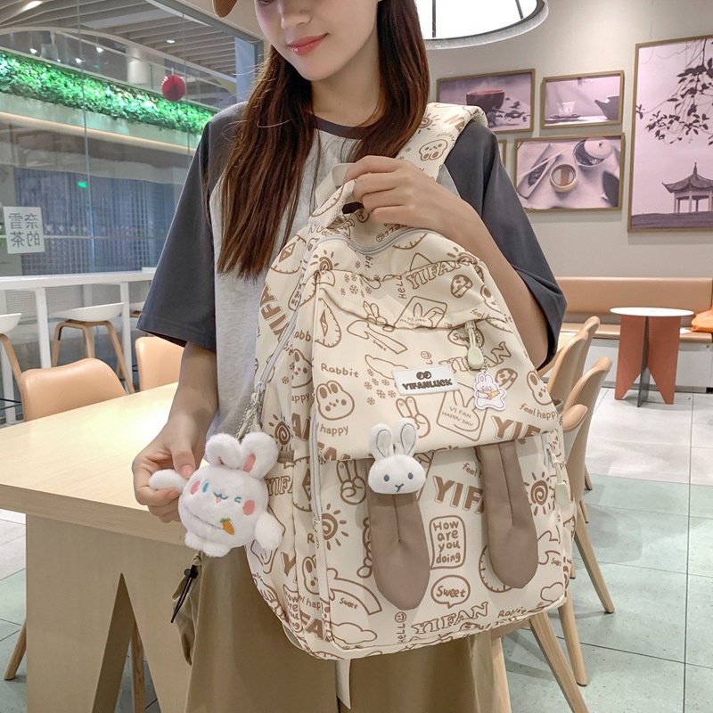 Ba Lô Đi Học Đơn Giản Thời Trang Harajuku Nhật Bản Cho Nữ