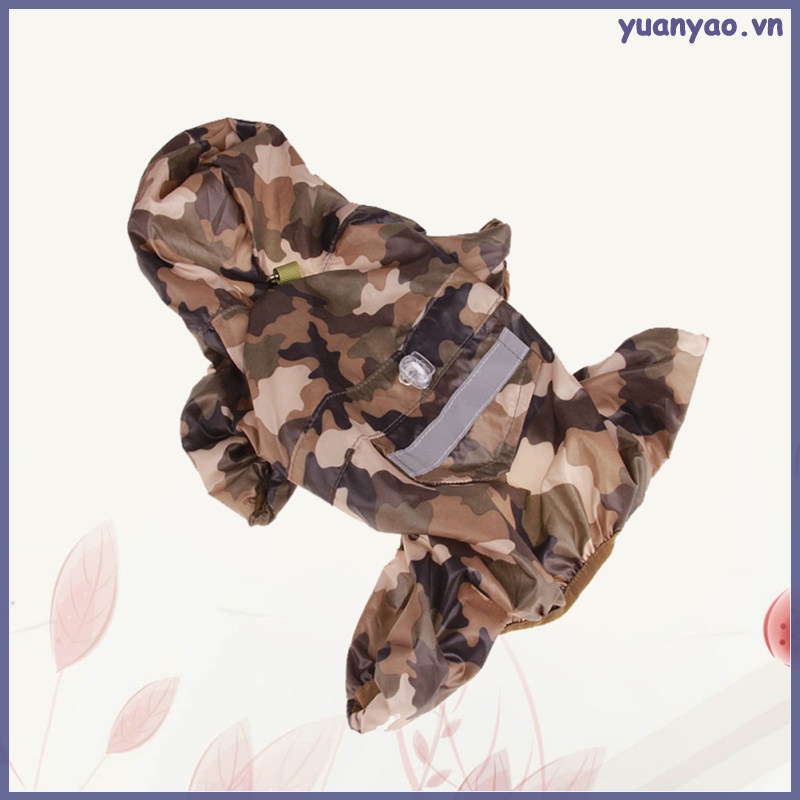 Áo Mưa Có Mũ MàU Dạ Quang Dễ Thương Cho Thú Cưng