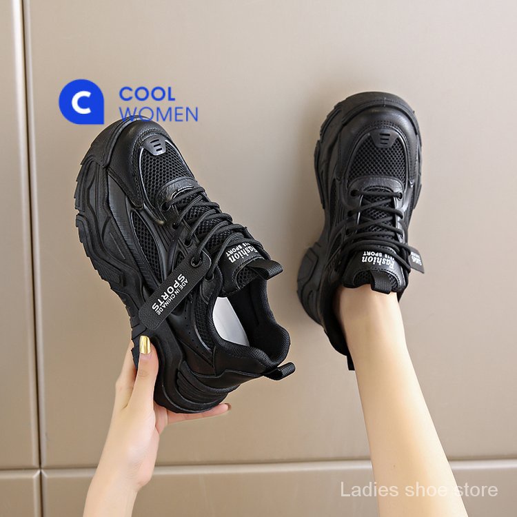 Giày Sneaker Đế Cao Su Phối Lưới Quai Chéo Phong Cách Mới 2023