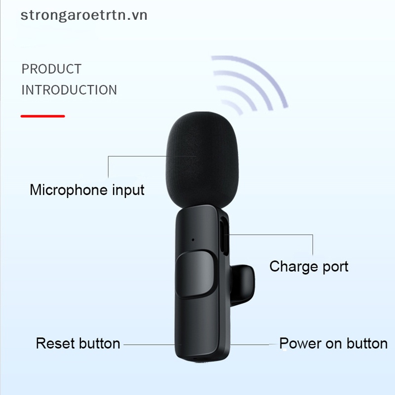 Micro Không Dây Mini Có Mic Loại C Dùng Để Ghi Âm Phát Sóng Trực Tiếp Cho Điện Thoại