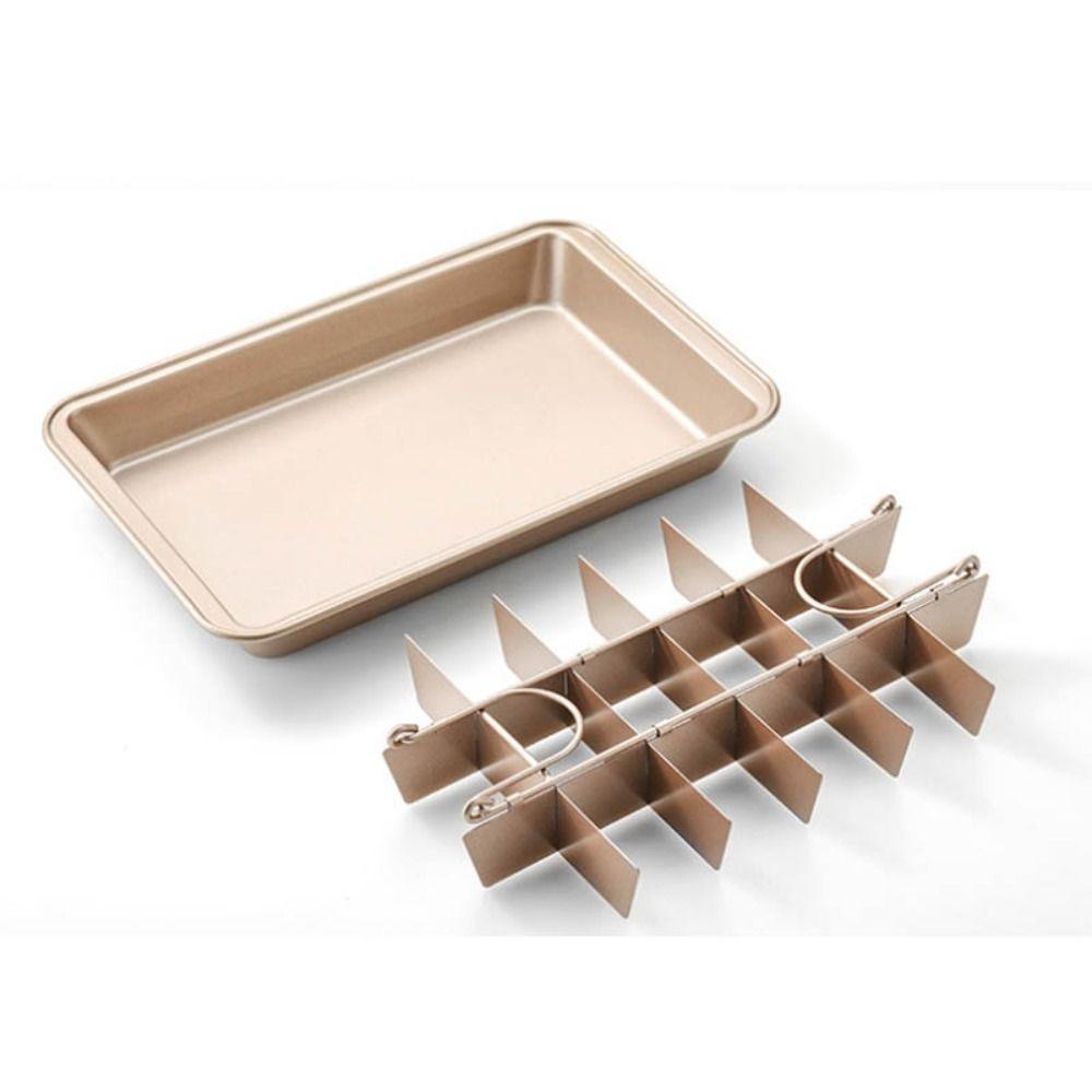 Gofidin Khay Nướng Bánh muffin 18 Ô Hình Chữ Nhật Chia Ngăn Không Dính Có Thể Tháo Rời