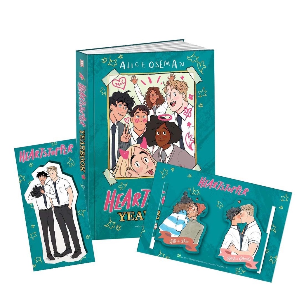 Sách Heartstopper Yearbook - Bản Đặc Biệt - Tặng Kèm Bookmark + Bookmark Nam Châm
