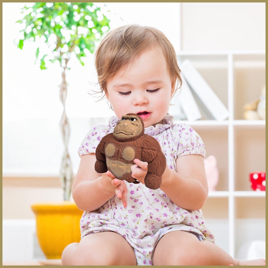Đồ Chơi Cao Su Hình Chú Khỉ Vui Nhộn Cho Bé paca3vn