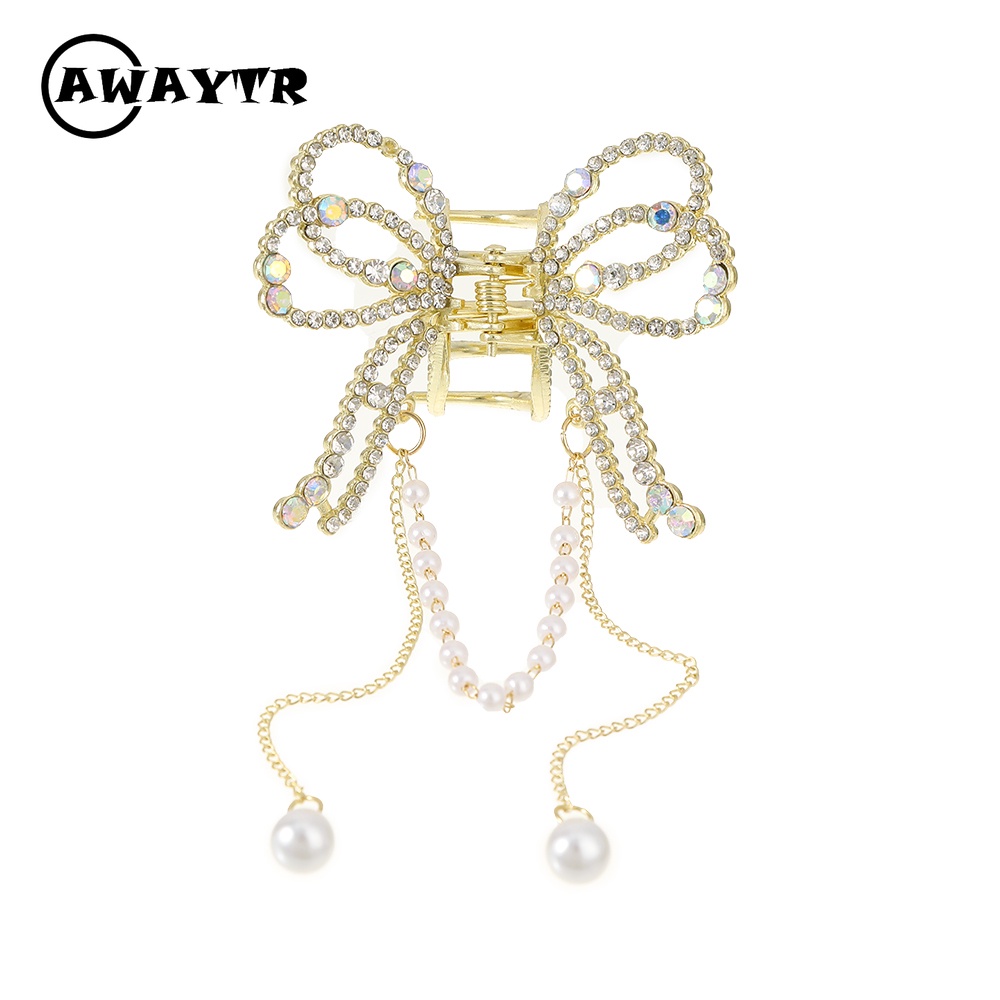 Kẹp Tóc Nơ Tua Rua Bằng Hợp Kim Thời Trang Cho Nữ