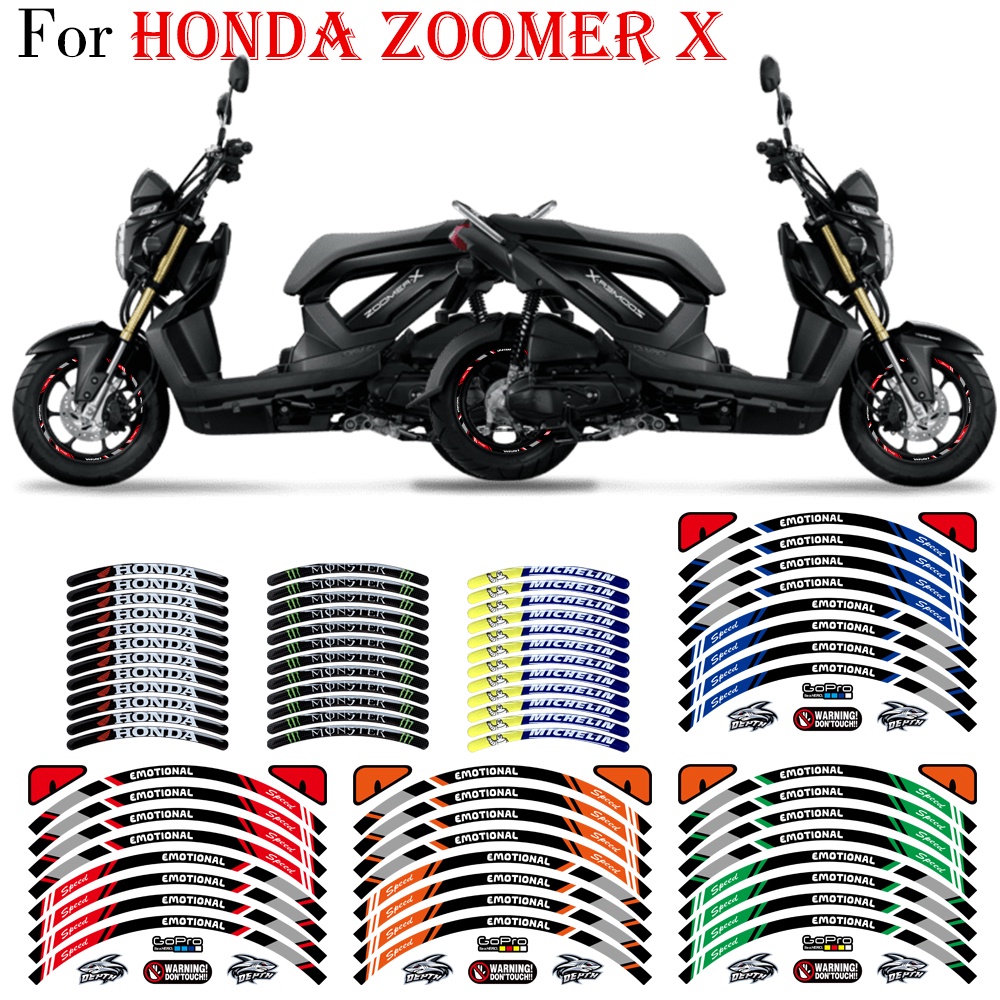 Miếng Dán Logo Trang Trí Bánh Xe Mô Tô Honda Zoomer X Chất Lượng Cao