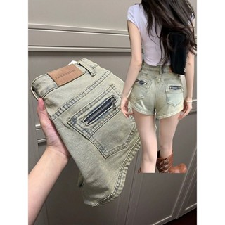 Khăn Trải Bàn Phong Cách Âu Mỹ Sang Trọng Quần Jean Skinny Rách Gối Phong Cách Retro Thiết Kế cảm thấy một cái quần nóng. Quần Lót Thiết Kế Quyến Rũ Thời Trang Dành Cho Nữ