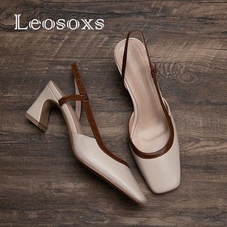 Leosoxs giày búp bê mary jane lolita đế da mềm đế êm thời trang b28g13s 36z230909