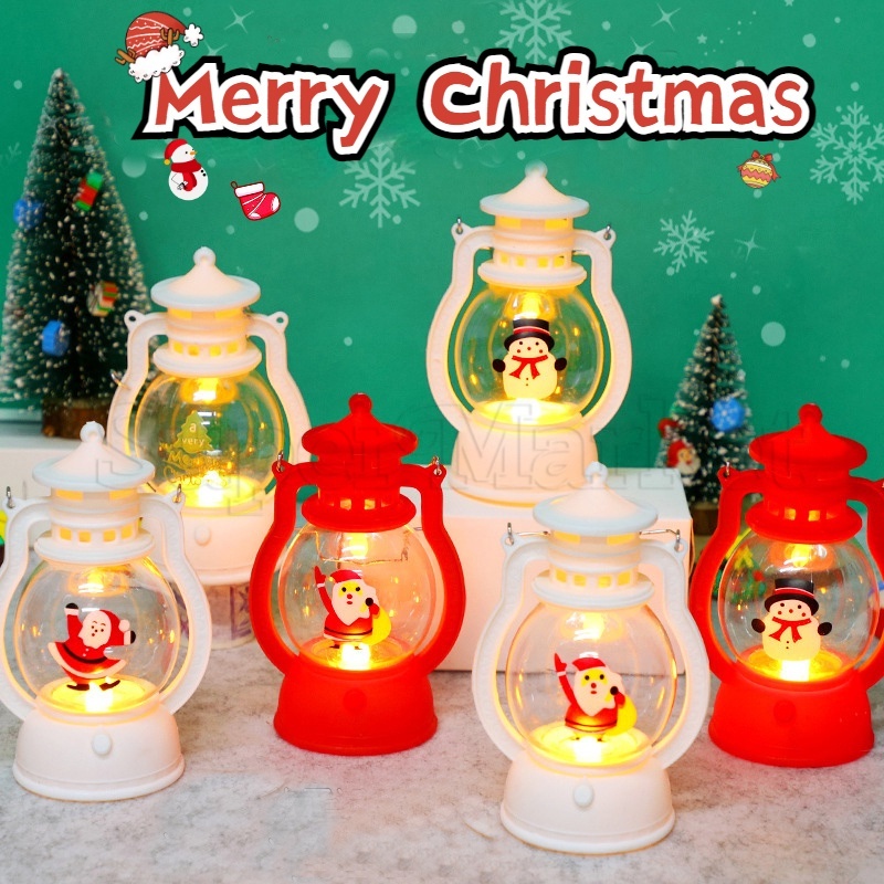 Đèn Dầu Kerosene Mini Cầm Tay / Đèn Ngủ / Đèn LED Chiếu Sáng Cây Thông Giáng Sinh / Đèn Lồng Phong Cách Retro / Công Tắc Dầu Nhỏ