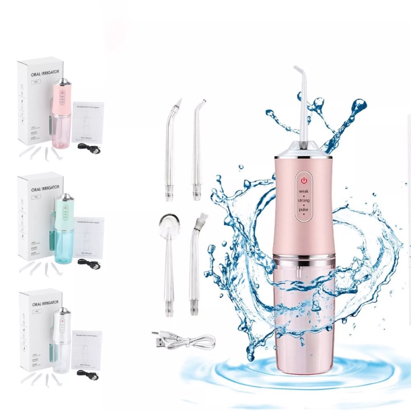（HCM）TẶNG 4 ĐẦU VỆ SINH RĂNG Tăm Nước Oral Irrigator Cầm Tay- Máy Tăm nước vệ sinh răng miệng cao cấp- Máy