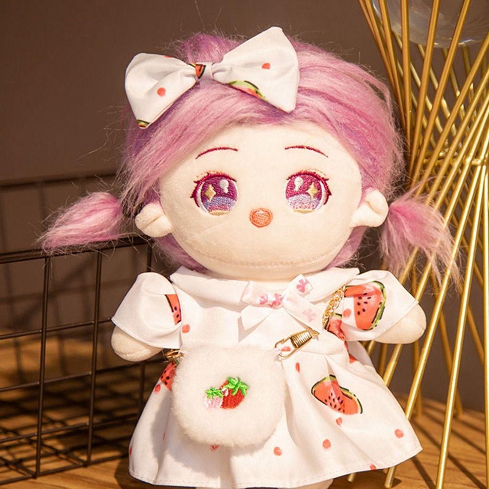 Đầm Cotton Phối Ren 20cm Kèm Băng Đô Xinh Xắn Dành Cho Búp Bê EXO