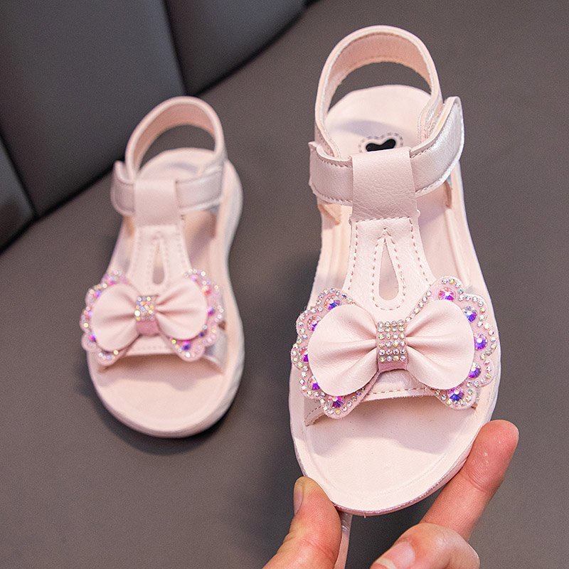 Sandal Đế Mềm Chống Trượt Phong Cách Công Chúa Thời Trang Mùa Hè 2023 Cho Bé Gái