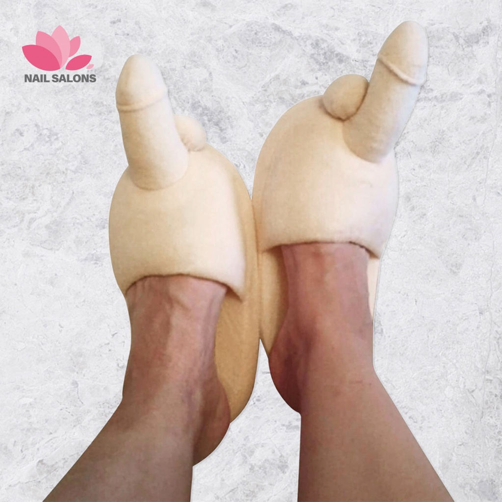 1 Đôi Dép Bông Phẳng Chống Trượt Sáng Tạo Thời Trang Mùa Đông Cho Nam Nữ