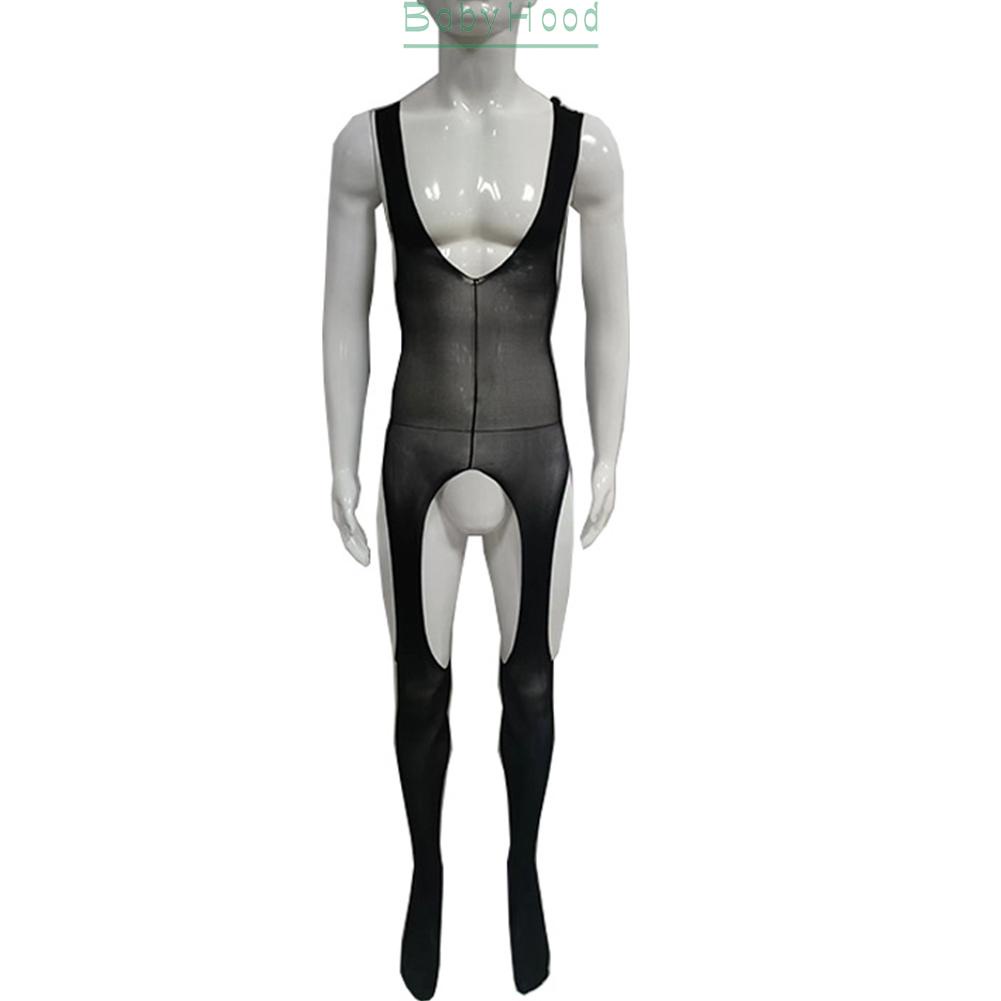 Men Sissy Body Stockings Pantyhose Sheer Mesh Hollow Out Fishnet Tights Pants#BBHOOD