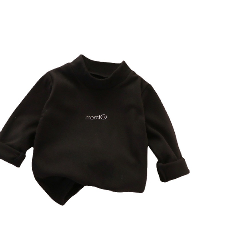 Áo Nhung Cổ Cao Phong Cách Hàn Quốc Thời Trang Mùa Thu Cho Bé