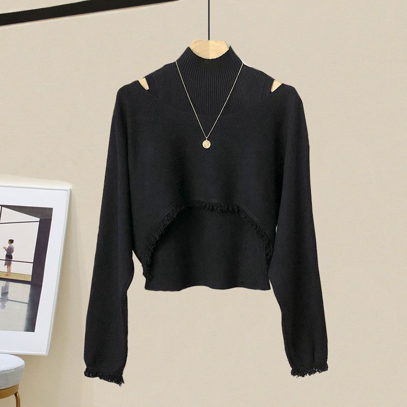 Set Áo Sơ Mi Và Chân Váy Dệt Kim Thời Trang Mùa Xuân Mới Cho Nữ