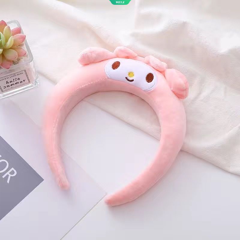 SANRIO Băng Đô Cài Tóc Bằng Xốp Hình Kuromi Cinnamoroll Melody Nhồi Bông Dễ Thương Thời Trang Ngọt Ngào Làm Quà Tặng Cho