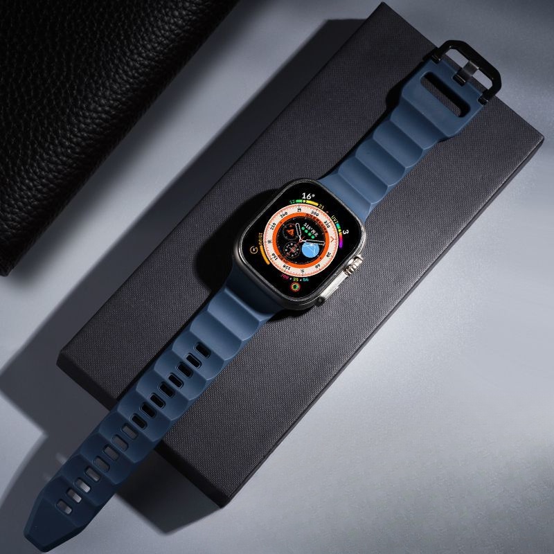 Dây Đeo Cao Su Thoáng Khí Cho Đồng Hồ Thông Minh Apple iwatch ultra S8 / 7 / 6 / 5 / 4 / 3 / 2 / 1 / SE
