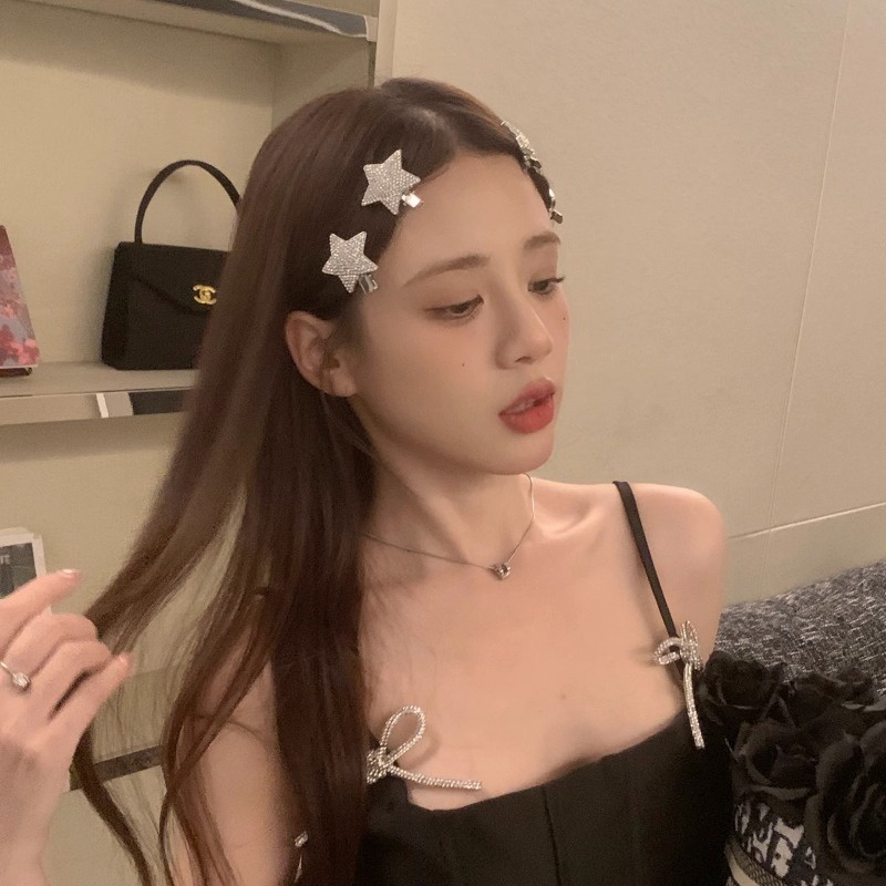 Kẹp TóC HìNh Ngôi Sao ĐíNh Kim Cương Giả ThờI Trang Cho Nữ Y2k
