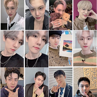 50pcs/box EXO Photocards Album Laser Lomo Cards Kpop Collection LETAOTAO2023