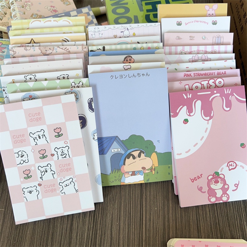 Bộ 4 Giấy Ghi Chú Họa Tiết Hoạt Hình Sanrio Mikko Đáng Yêu