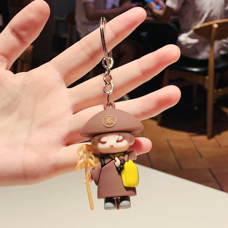 Hoạt Hình Móc Khóa Hình Búp Bê son goku / Heo bajie Dễ Thương