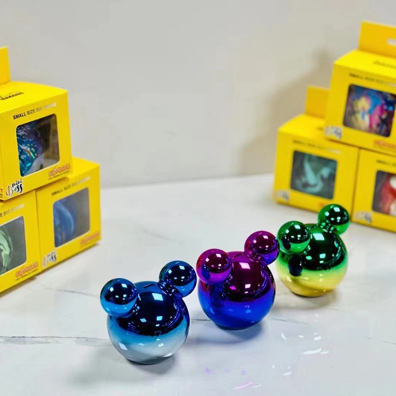 Mới Mini Gradient Gấu Bạo Lực Loa Bluetooth Hoạt Hình Sáng Tạo Món Quà Trang Trí Nhỏ Dễ Thương