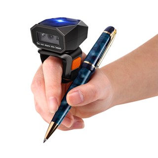 Máy quét mã vạch vòng đeo 3 trong 1 2D Eyoyo Máy quét mã vạch không dây 2.4G, Máy quét ngón tay Bluetooth có dây USB Mini di động, Đầu đọc mã vạch QR 1D PDF417 Quét màn hình ma trận dữ liệu