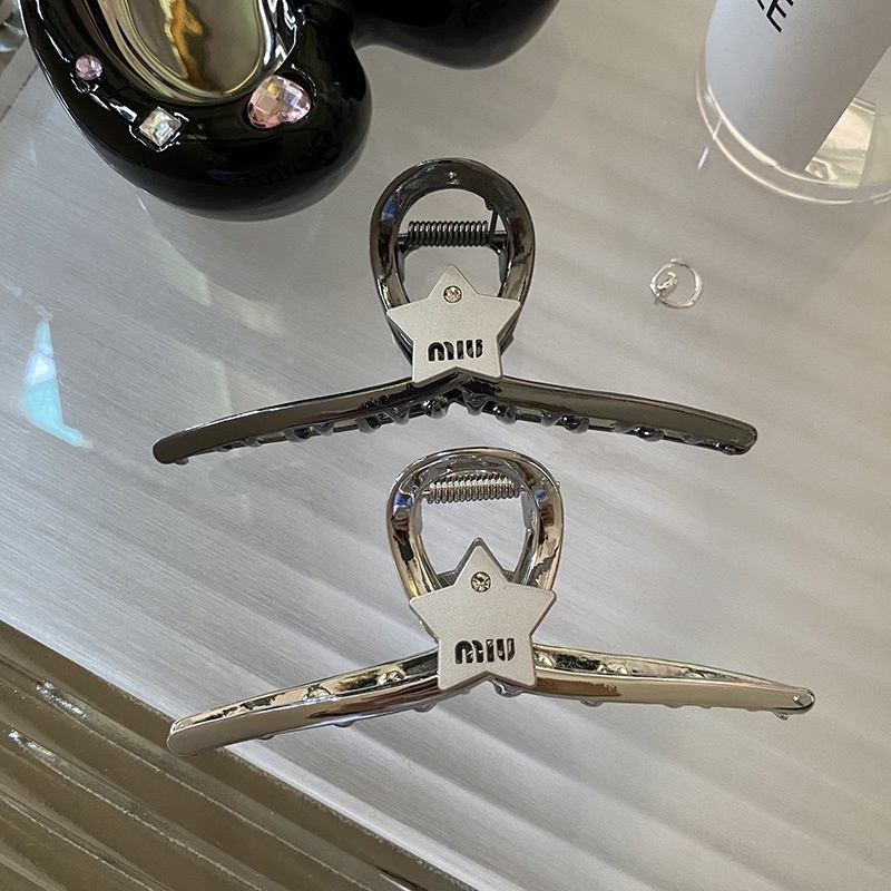 Kẹp Tóc Kim Loại Hình Cá Mập / Ngôi Sao / Chữ Cái Chất Lượng Cao 2023