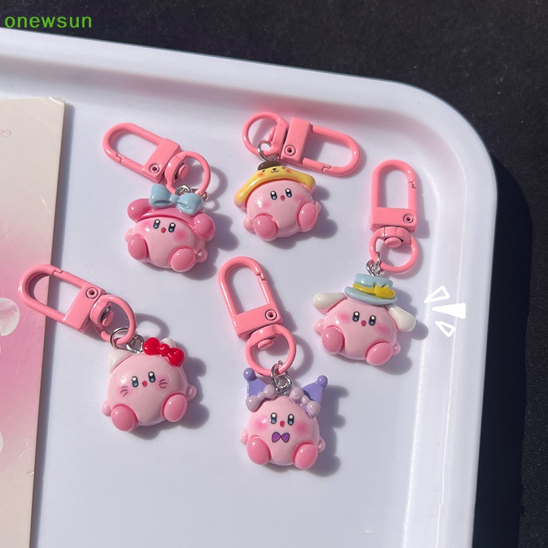 Onewsun cartoon gourmet pig móc khóa túi xe dễ thương phụ kiện chìa khóa trẻ em sinh nhật món quà mới mới