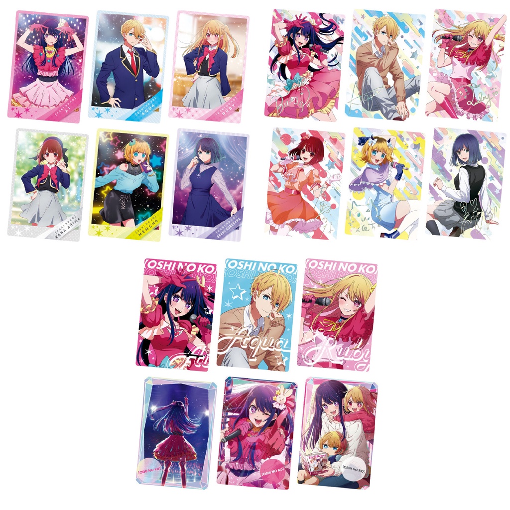 Pack thẻ nhân phẩm bánh xốp Oshi no Ko chính hãng - wafer card Đứa Con Của Thần Tượng