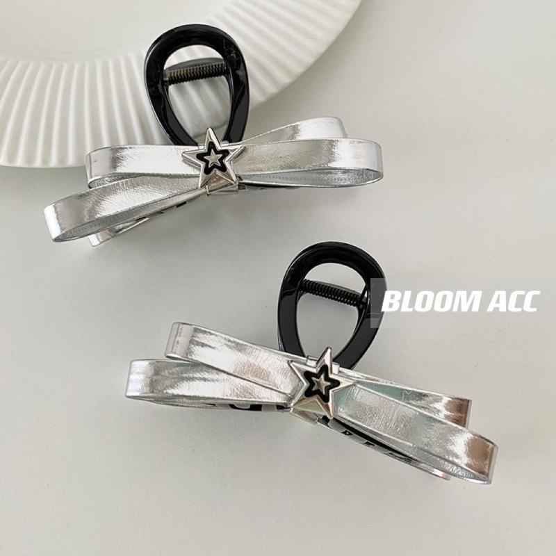 Kẹp cá mập nữ 1 mảnh kẹp cá mập nơ da