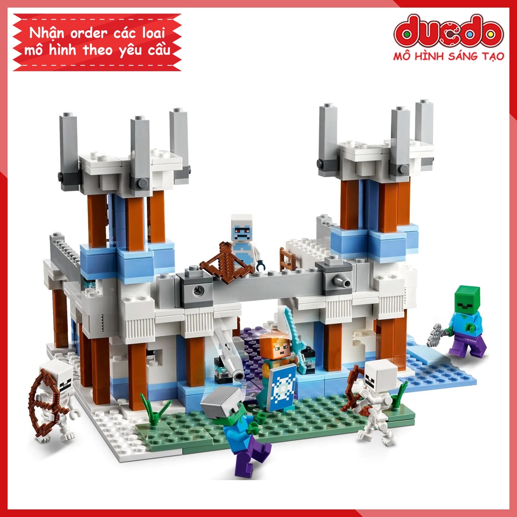 88002 Lắp ghép Minecraft Lâu đài băng tráng lệ - Đồ chơi Xếp hình Mô hình 21186