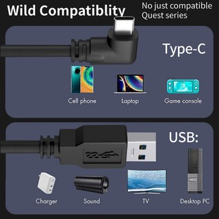 Miss link Dây Cáp Sạc Nhanh usb Sang type-c Cho oculus quest 2