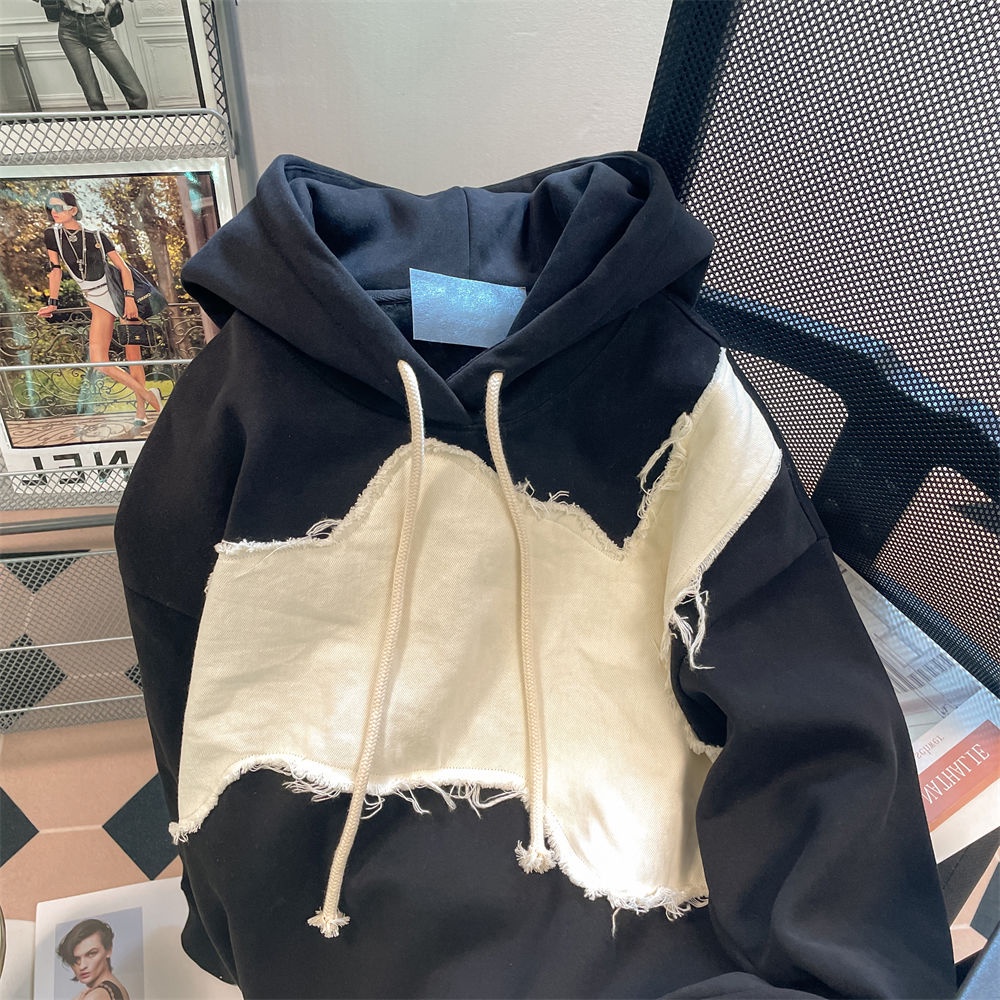 Áo hoodie Phối Màu Tương Phản Thời Trang Cho Nam