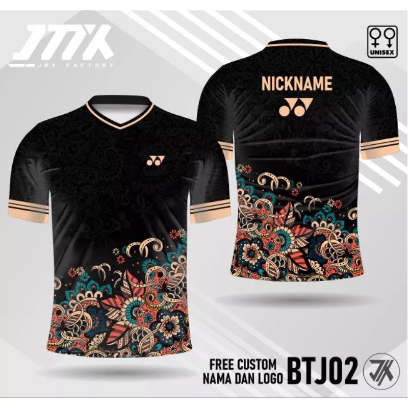 Áo cầu lông yonex jersey batik tên tùy chỉnh