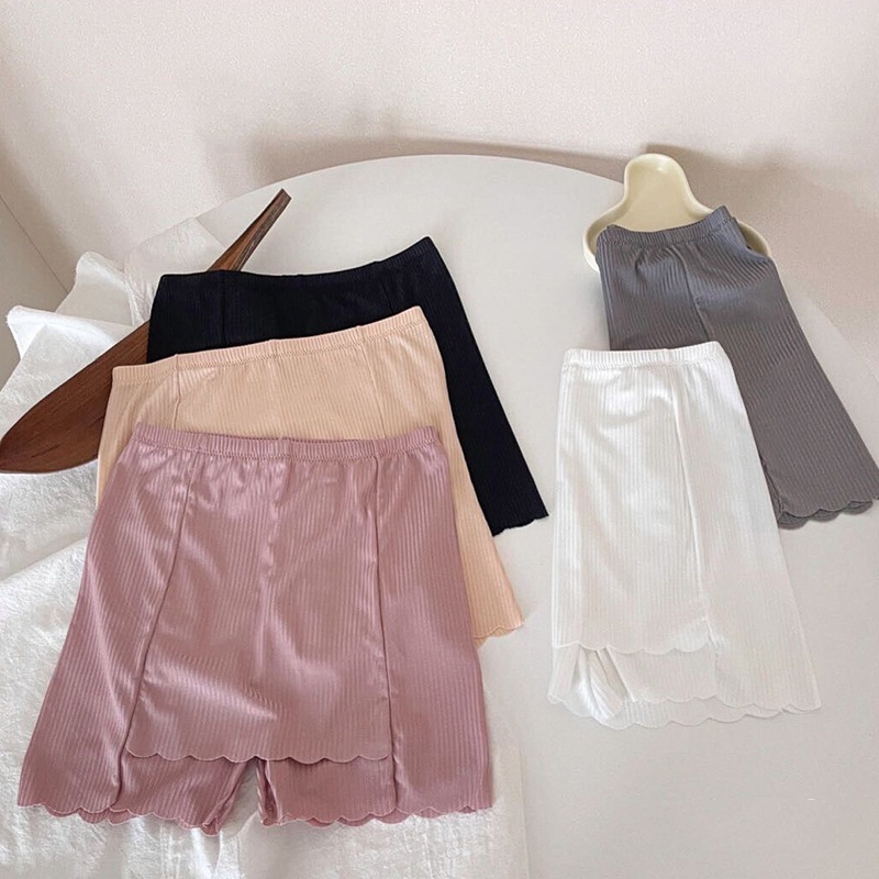 Quần mặc váy chống lộ - Quần Đùi Mặc Trong Váy An Toàn Thiết Kế Hai Lớp Co Giãn Thời Trang Cho Nữ