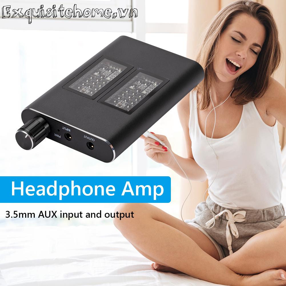 Bộ khuếch đại tai nghe hifi headphone 3.5mm jack aux audio amp cho điện thoại di động
