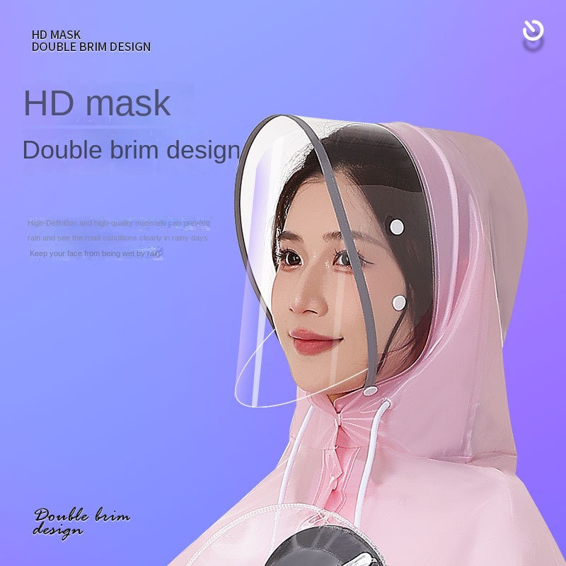 Áo khoác xe máy 2023 pvc mới áo mưa cha mẹ-con xe điện áo mưa xe máy dài đặc biệt chống mưa đôi đi xe poncho