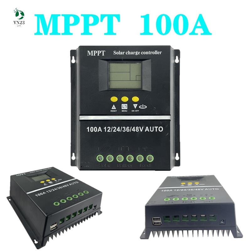 Pwm 100a 12v 24v 36v 48v bộ điều khiển sạc bảng điều khiển năng lượng mặt trời tự động bộ sạc pin pv năng lượng mặt trời với bộ điều khiển năng lượng mặt trời lcd mppt