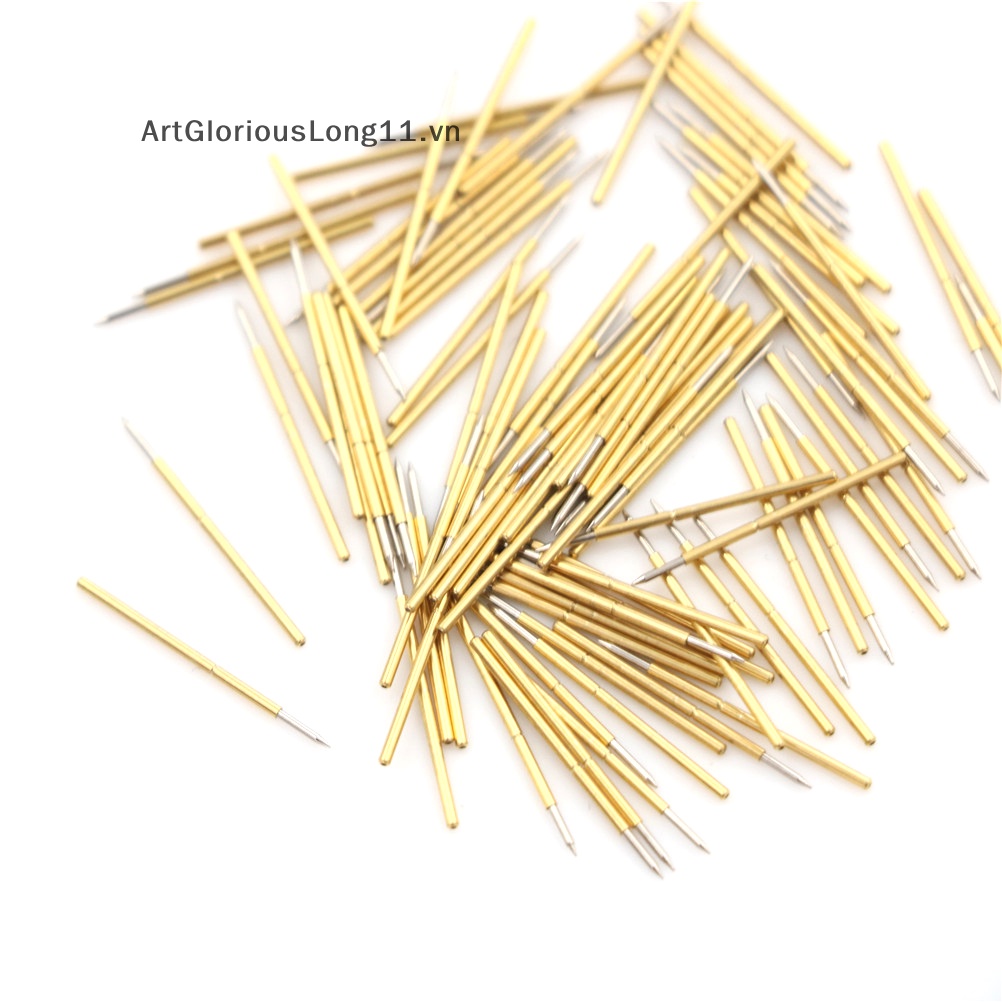 Artgloriouslong new fine 100x p50-b1 dia 0,68mm chiều dài 16mm 75g đầu dò kiểm tra áp suất lò xo pogo pin.