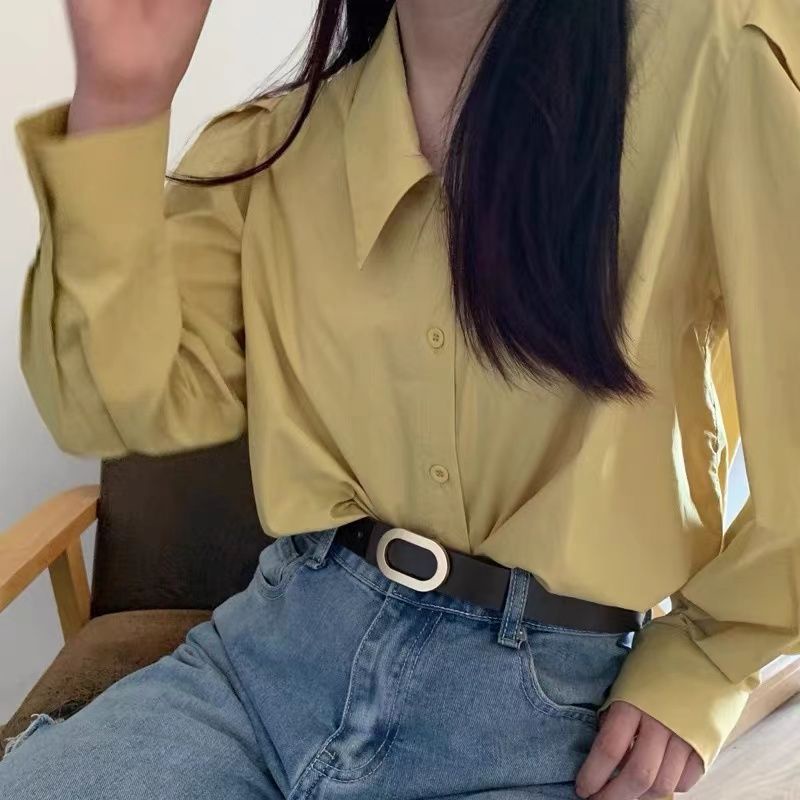 Thắt Lưng Da Thật Phong Cách Hàn Quốc Thời Trang Mới 2023