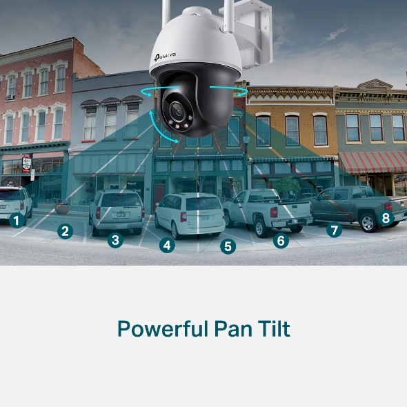 Camera WiFi TP-Link VIGI C540-W 4MP Ngoài Trời, Quay Quét 360 Độ, Đàm Thoại 2 Chiều -Cam Kết Hàng Chính Hãng