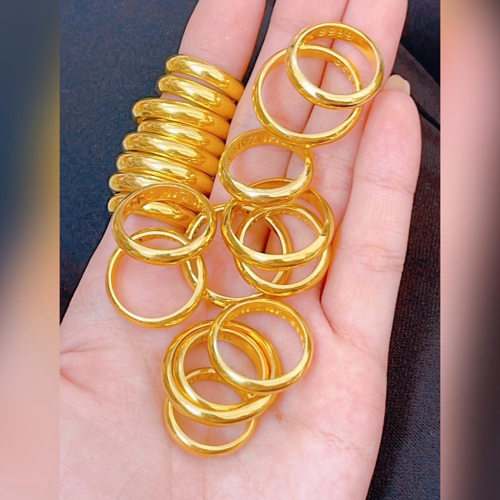 Nhẫn đồng vàng (1 chỉ) màu chuẩn bền